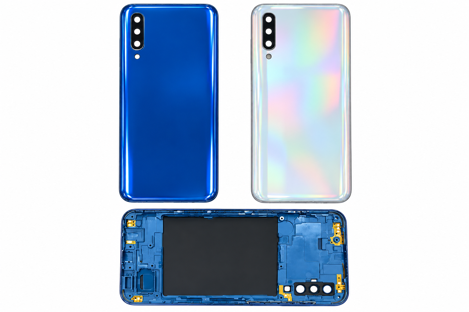 Compatible Replacement for Samsung Galaxy A50 Full Housing Body – Blue & White